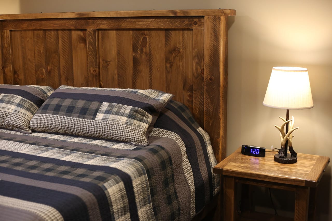 King bedroom in the Harmony Suite at Blessings Lodge